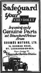1931 Coombs Advertisement